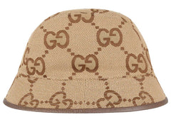 Gucci Jumbo GG Canvas Bucket Hat Camel/Ebony