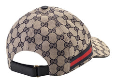 Gucci Original GG Canvas Baseball Hat with Web Beige/Blue