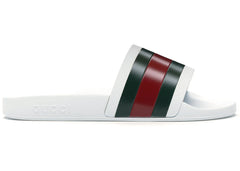 Gucci Pursuit Pool Slides White