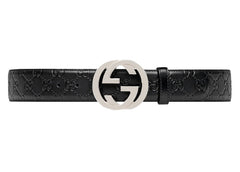Gucci Signature Leather Belt Black