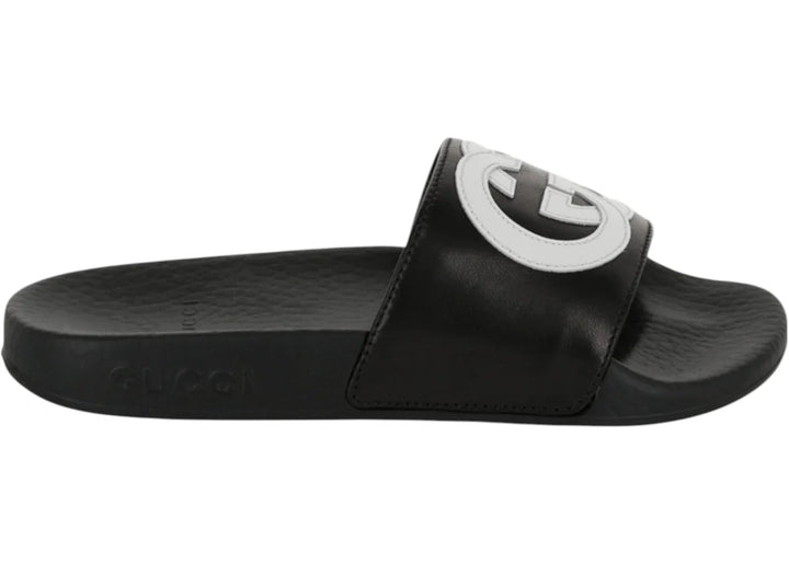 Gucci Slide Interlocking G Black White (Kids)