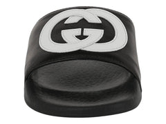 Gucci Slide Interlocking G Black White (Kids)