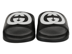 Gucci Slide Interlocking G Black White (Kids)
