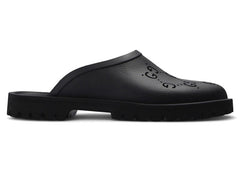 Gucci Slip-on Sandal Cut Out Monogram Black