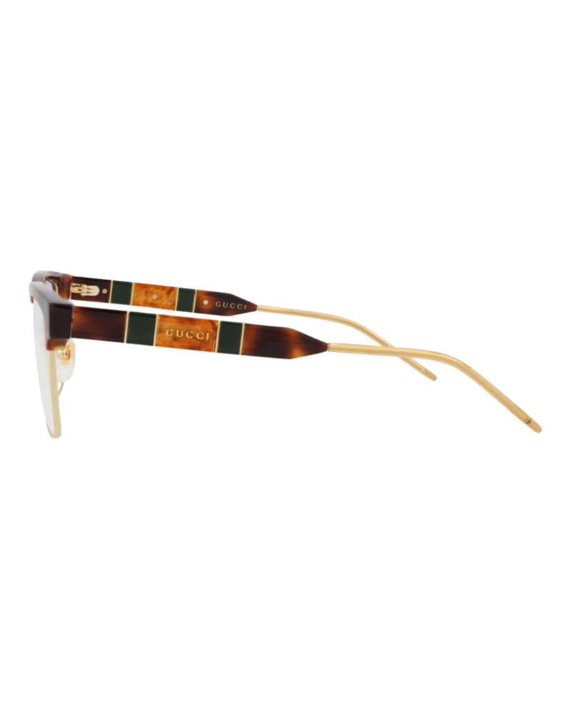 Gucci Square-Frame Acetate Optical Frames Havana Havana Transparent (GG0605O-30008100-005)