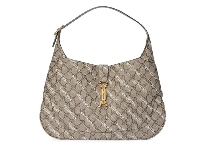 Gucci x Balenciaga The Hacker Project Medium Jackie 1961 Gg Supreme Beige/Ebony/White