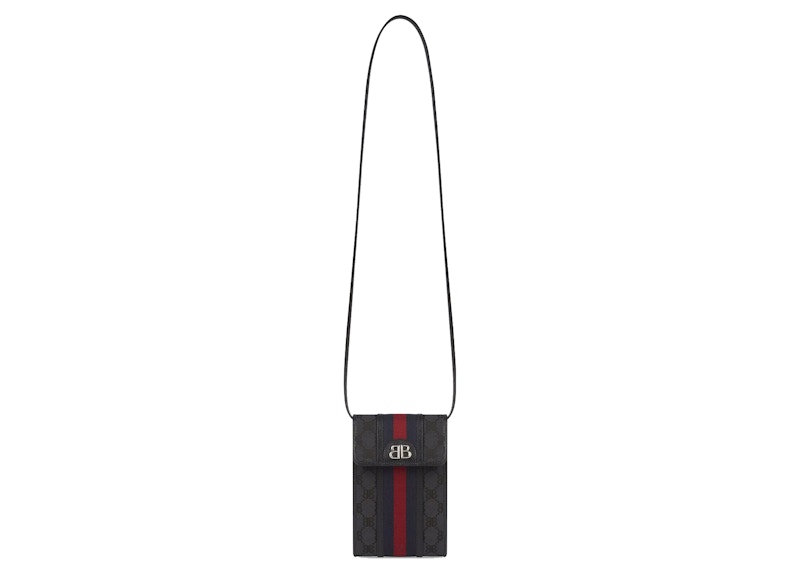 Gucci x Balenciaga The Hacker Project Phone Bag Black
