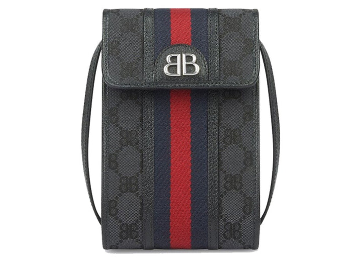 Gucci x Balenciaga The Hacker Project Phone Bag Black