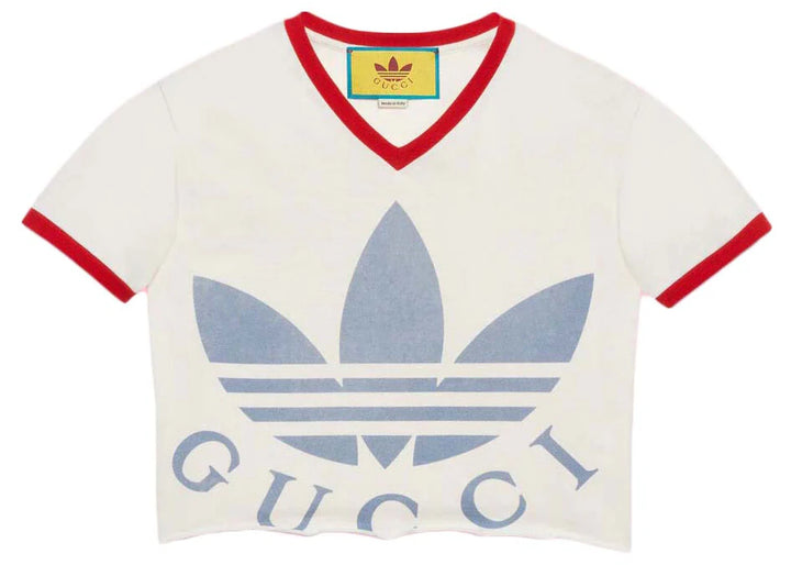 Gucci x adidas Cropped T-Shirt White