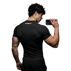 Gymbrat Athleisure Lifting Club Black Compression T-Shirt