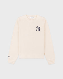 Heritage Yankees Serif Knitted Sweater - Ecru/Navy