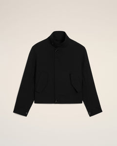 AmiParis Black New Wool Harrington Jacket