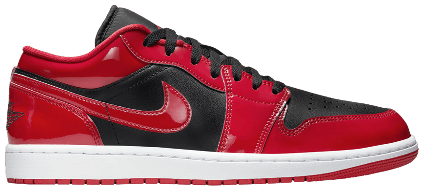 Wmns Air Jordan 1 Low 'Patent Varsity Red Black'