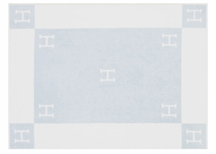 Hermes Avalon Bath Towel Bleu Glacier
