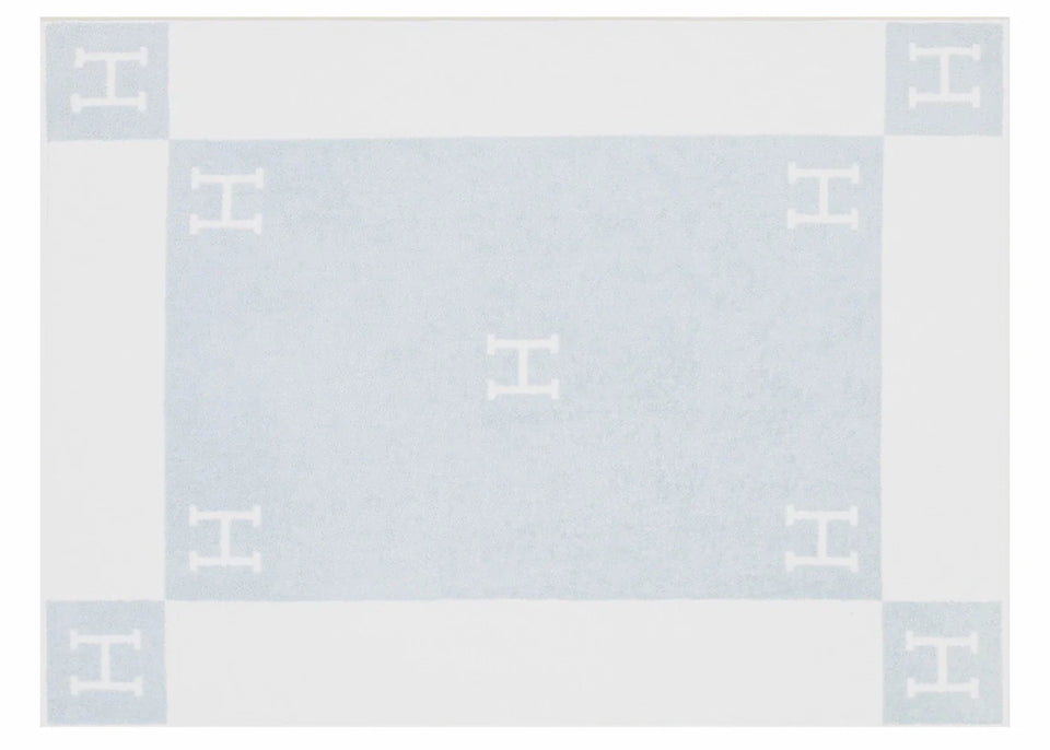 Hermes Avalon Bath Towel Bleu Glacier
