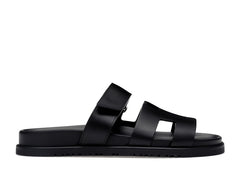 Hermes Chypre Sandal Noir Calfskin Leather (Women's)