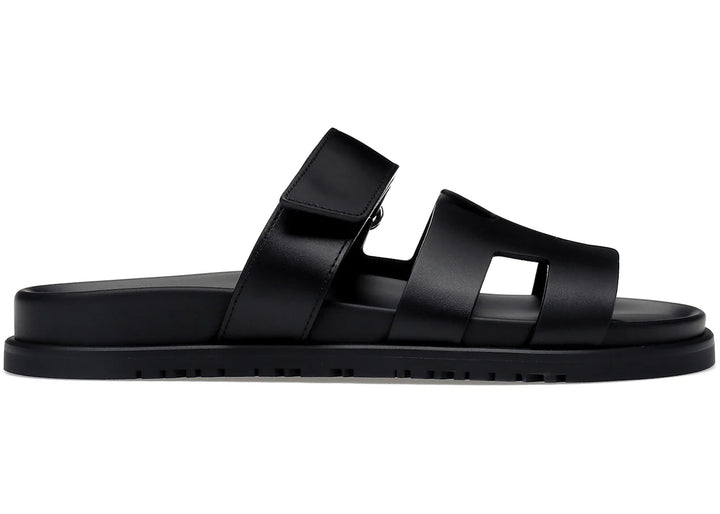 Hermes Chypre Sandal Noir Calfskin Leather (Women's)