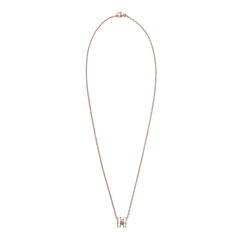 Hermes Mini Pop H Pendant Marron Glace