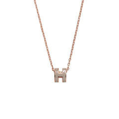 Hermes Mini Pop H Pendant Marron Glace