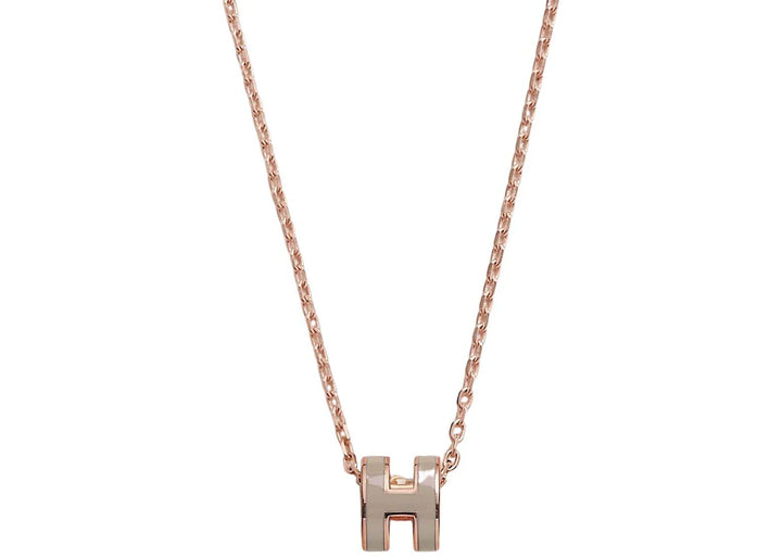 Hermes Mini Pop H Pendant Marron Glace
