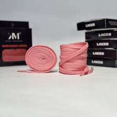 Flat Sneaker Laces- Dark Pink Jordan laces AJ1 Laces Kicks Machine