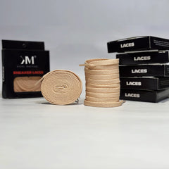 Flat Sneaker Laces- Peach Jordan laces AJ1 Laces Kicks Machine