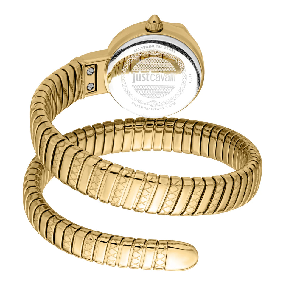 Cerchio Snake Yellow Gold Bottle Green