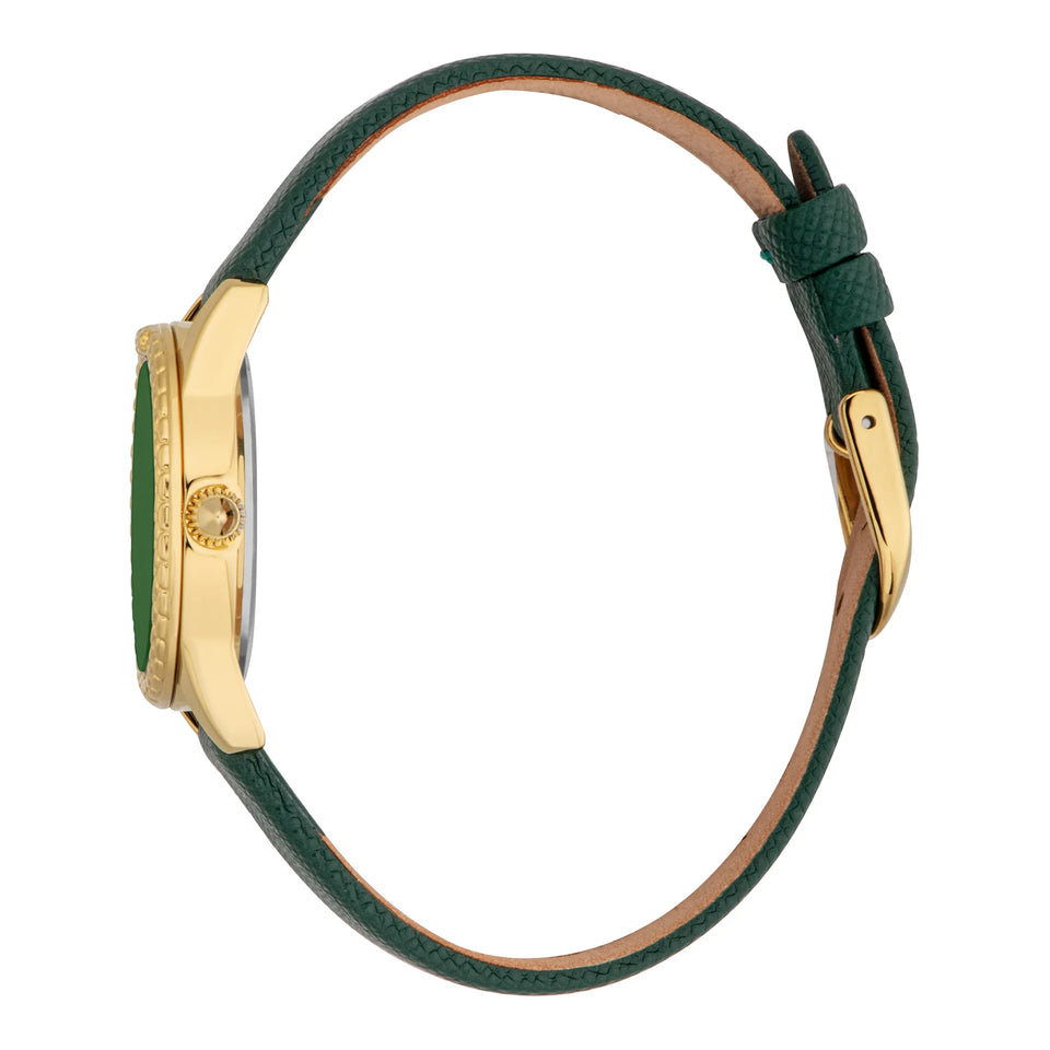 Sublime Animalier Leather Green Yellow Gold