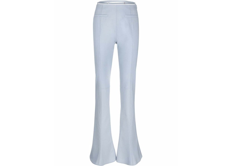 Jacquemus Jacquemus Wool-Blend Flared Trousers Trousers Blue