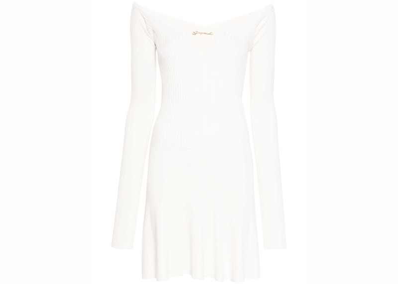 Jacquemus La Mini Robe Pralu Dress Off White