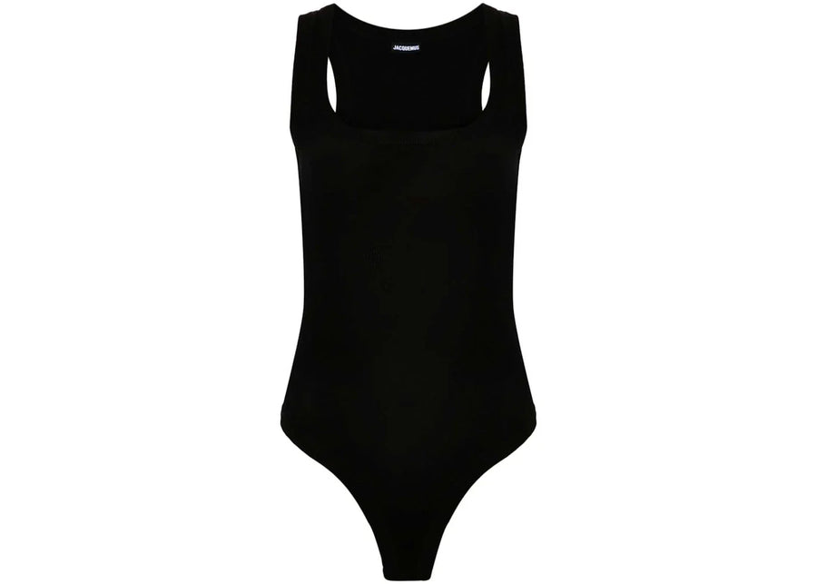 Jacquemus Le Body Gros Grain Bodysuit Black