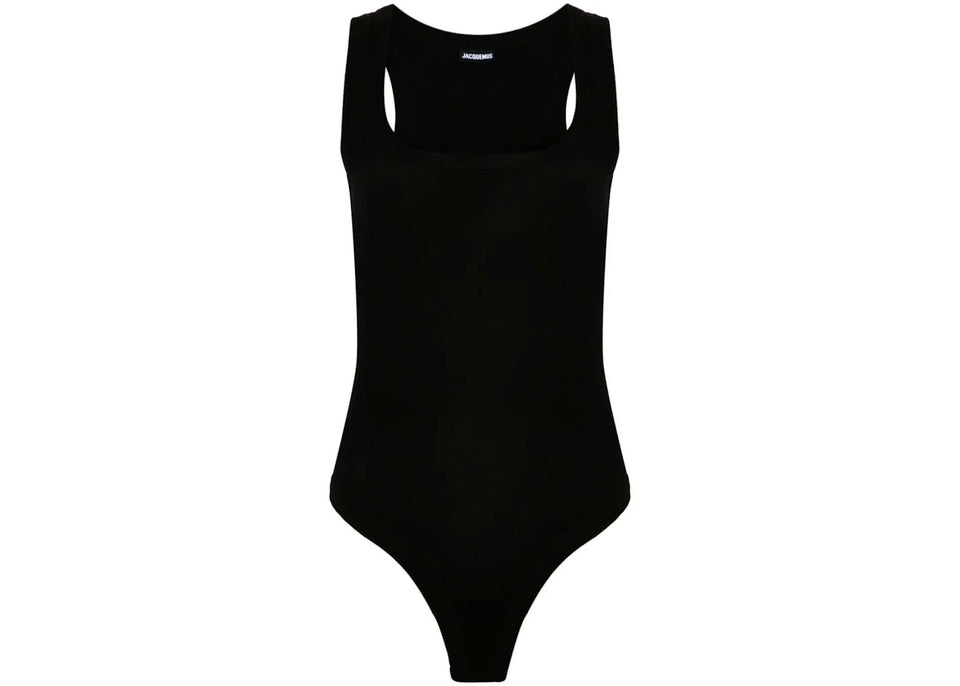 Jacquemus Le Body Gros Grain Bodysuit Black