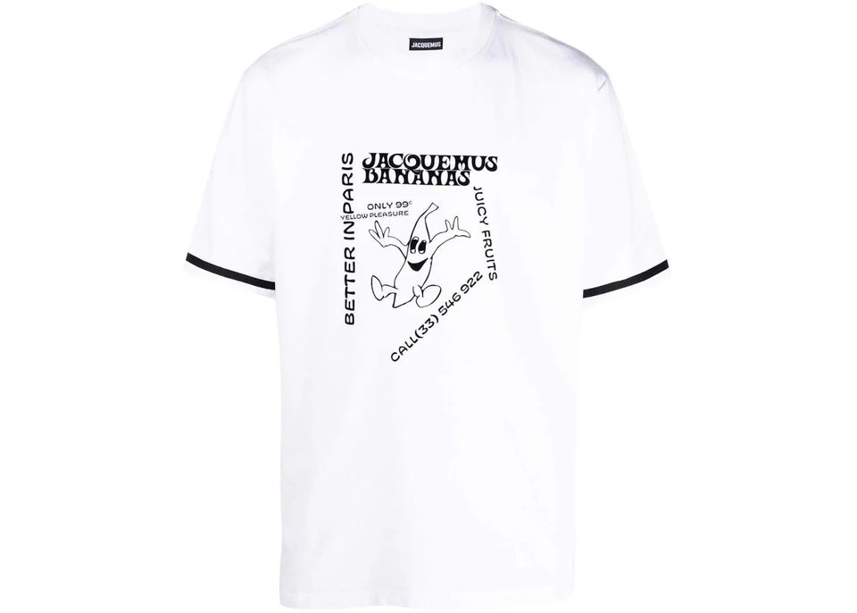 Jacquemus Le T-Shirt Banana White