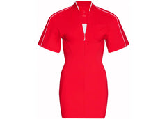 Jacquemus x Nike Shorts-Sleeved T-Shirt Dress (Asia Sizing) Dark Red