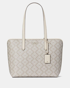 KateSpade Signature Spade Flower Large Tote Dark Mushroom Cap Multi
