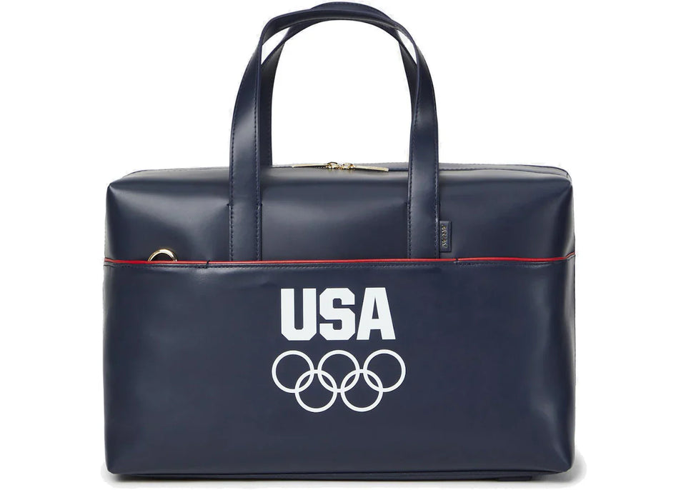Kith For Team Usa & Away Leather Everywhere Bag Navy