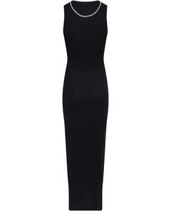 LOEWE Anagram Cotton Tank Dress Black