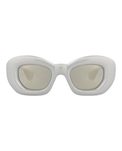 LOEWE Cat Eye Sunglasses Grey Grey Silver (LW40117I-47-20C)