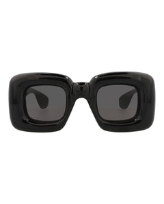 LOEWE Square-Frame Injection Sunglasses Black Black Smoke (LW40098I-41-01A)