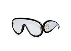 LOEWE Wave Mask Sunglasses (INTL. FIT) Black