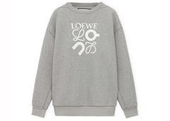 LOEWE x ON Technical Jersey Sweatshirt Grey Melange