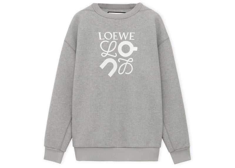 LOEWE x ON Technical Jersey Sweatshirt Grey Melange