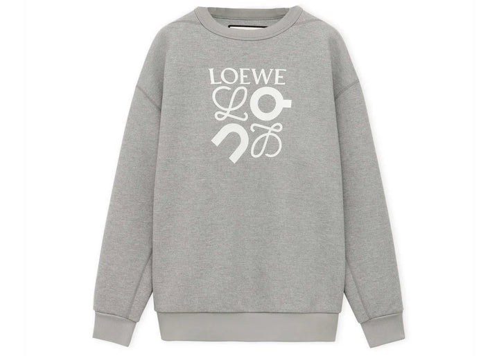 LOEWE x ON Technical Jersey Sweatshirt Grey Melange