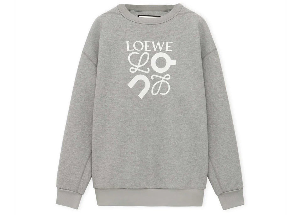 LOEWE x ON Technical Jersey Sweatshirt Grey Melange