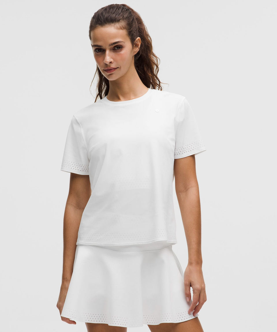 Lululemon Women's Women's Ventilated Shorts-Sleeve Tennis Shirt