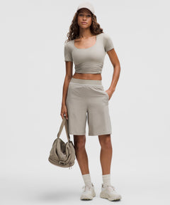 Lululemon Women's Swift Relaxed Shorts 9" *Logo Waistband