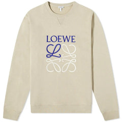 LOEWE Anagram Sweatshirt Stone Grey/Navy/White