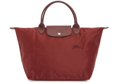 Longchamp Le Pliage Green M Tote Bag Wine