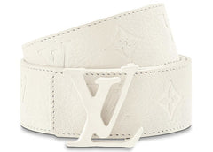 Louis Vuitton Initials Shape Belt Monogram 40MM Powder White