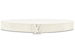 Louis Vuitton Initials Shape Belt Monogram 40MM Powder White